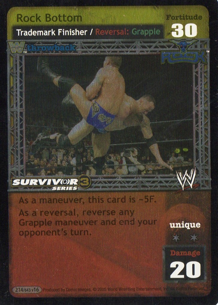 Rock Bottom (Throwback) (SS3)
